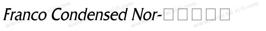 Franco Condensed Nor字体转换